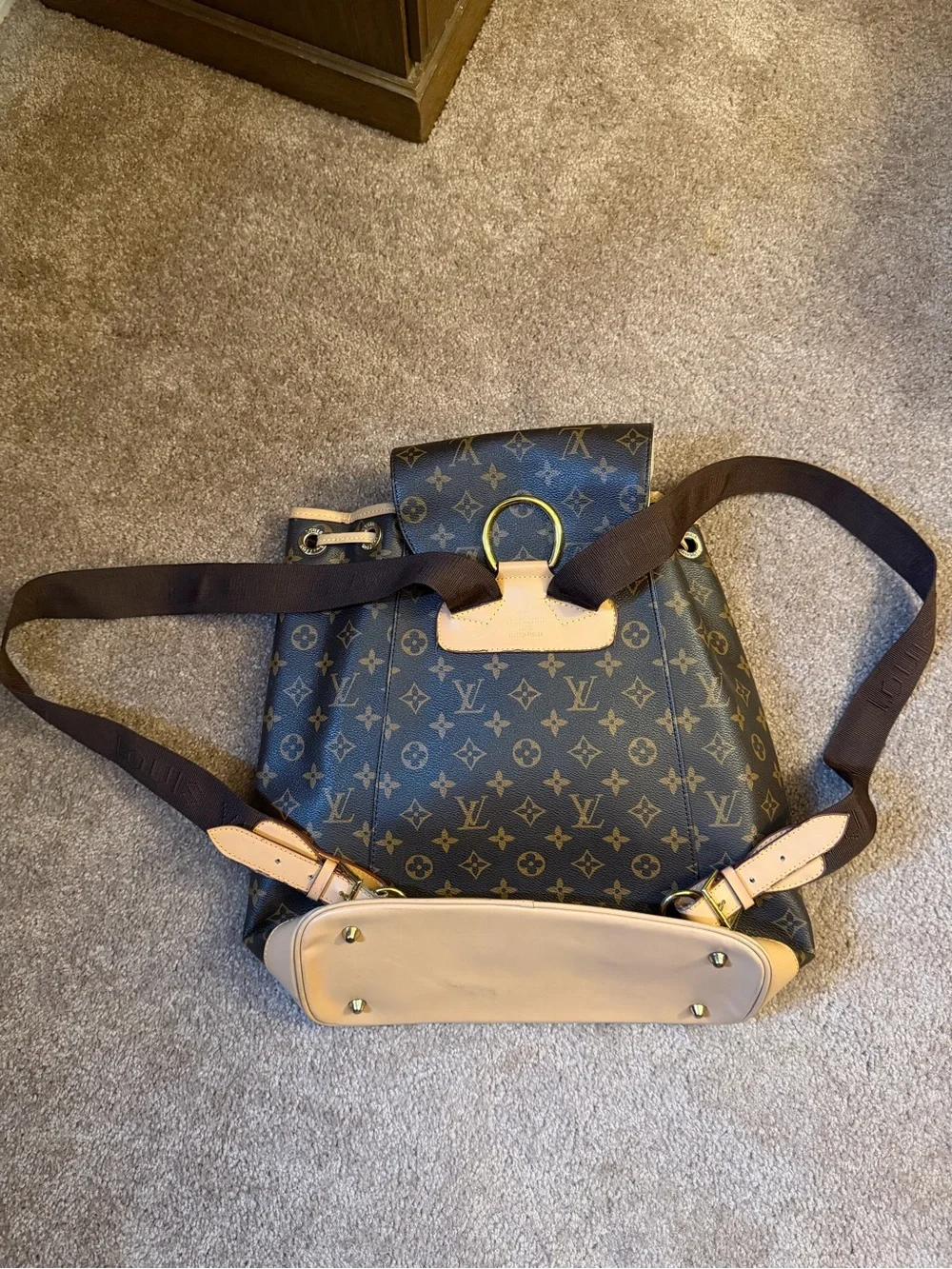 Louis Vuitton Monogram Canvas Drawstring Backpack